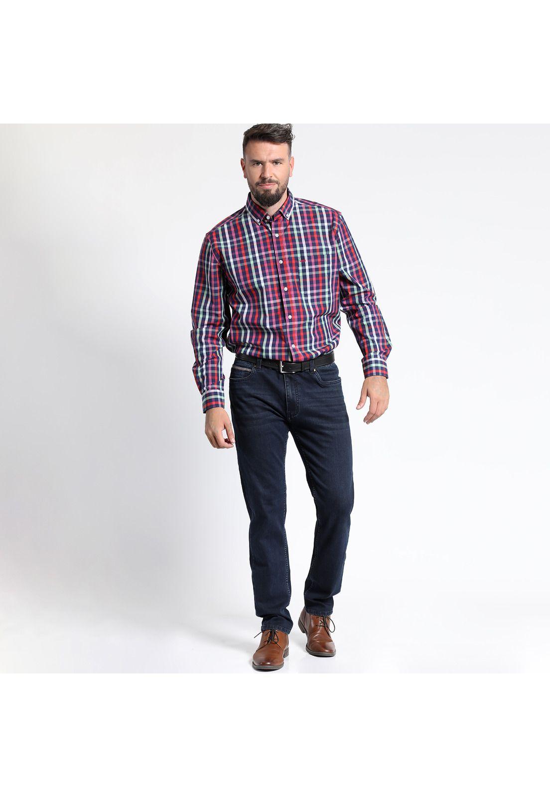 CAMISA MANGA LARGA CUADRILLÉ YD REGULAR FIT-0