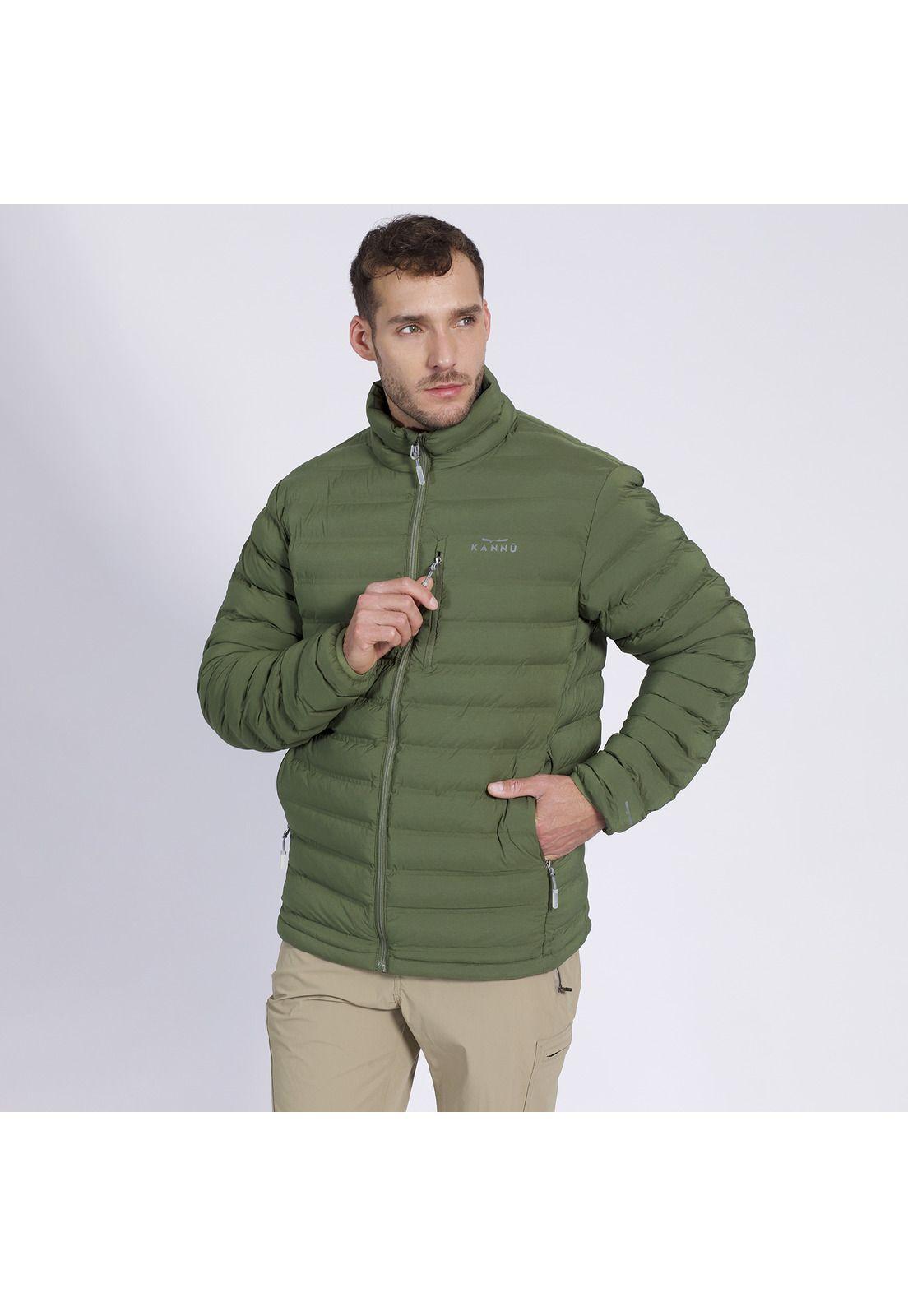 Parka Insulada Grey Hombre Verde-1