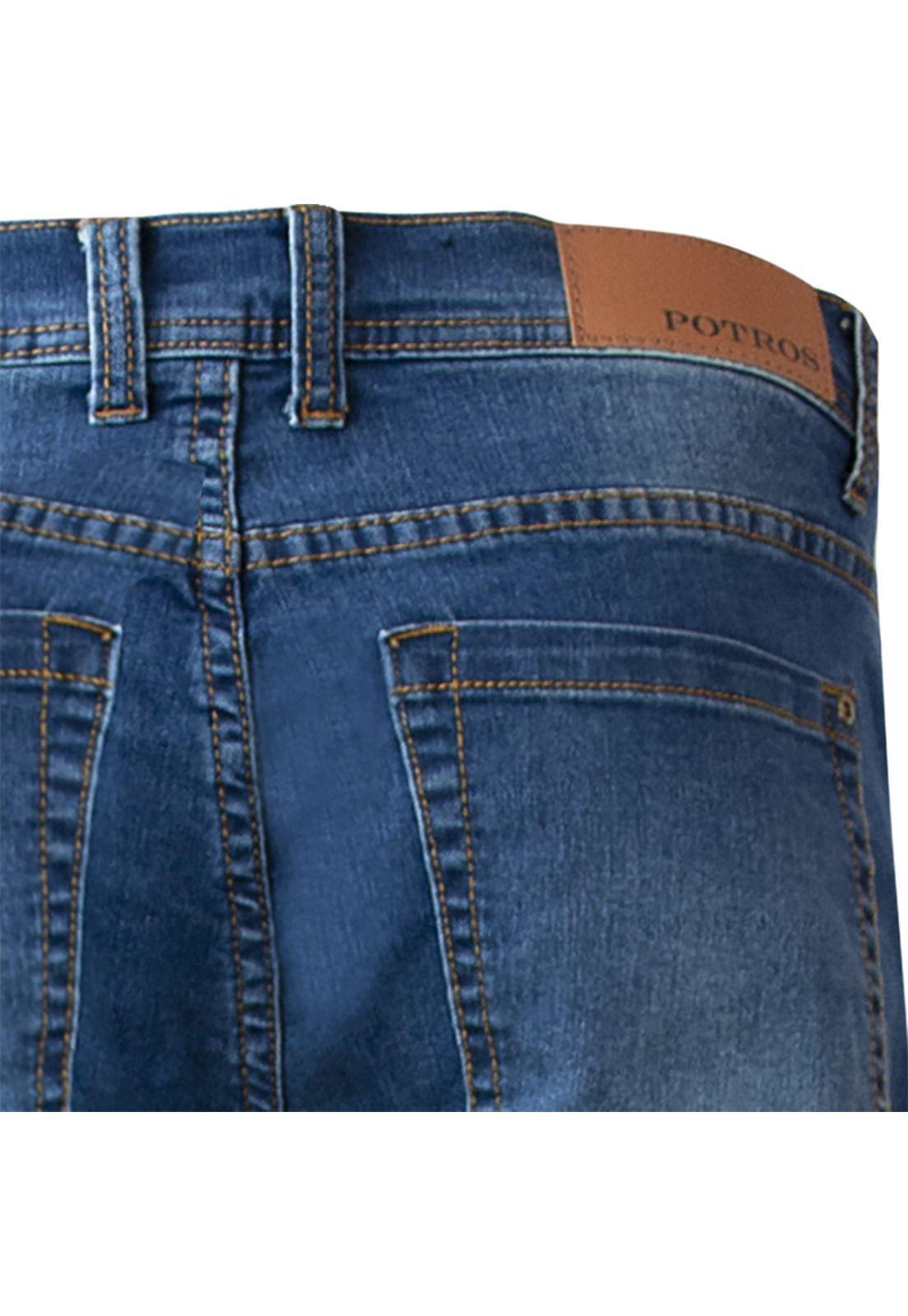 Jeans Linea Spandex Regulart Fit Denim-7