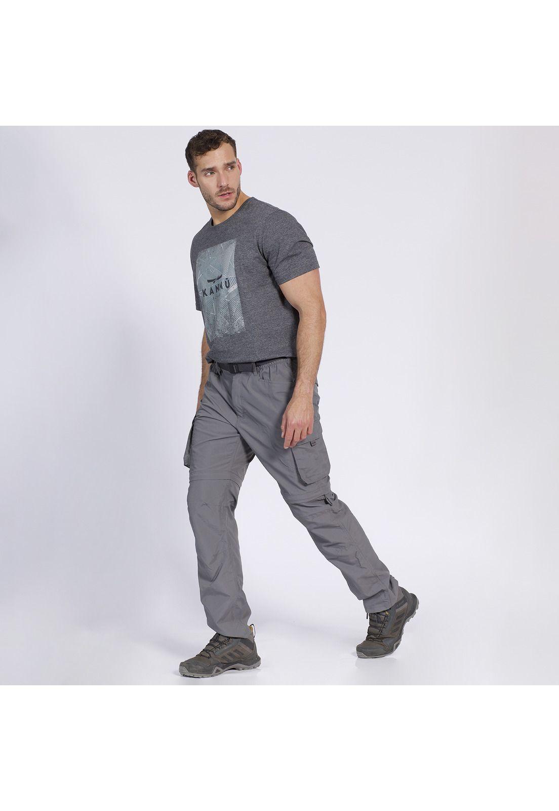 Pantalón Desmontable Hombre Gris oscuro-3