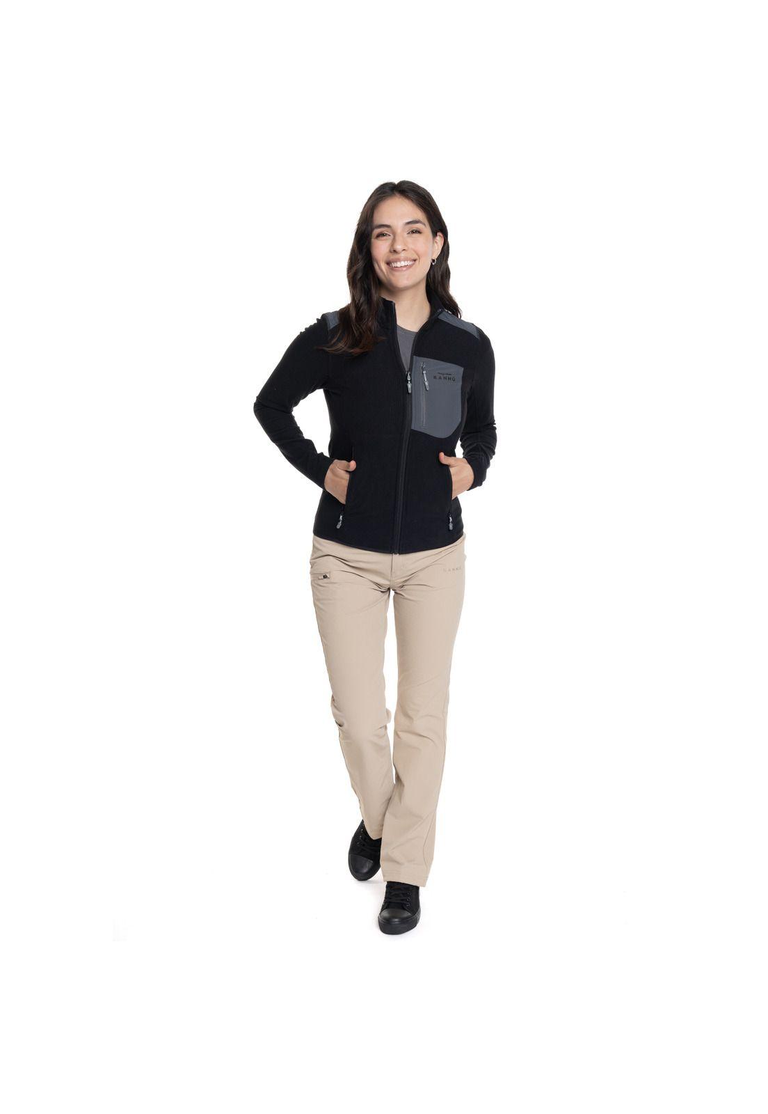 POLAR MUJER  FULL ZIPPER CHECK LIMARÍ -3
