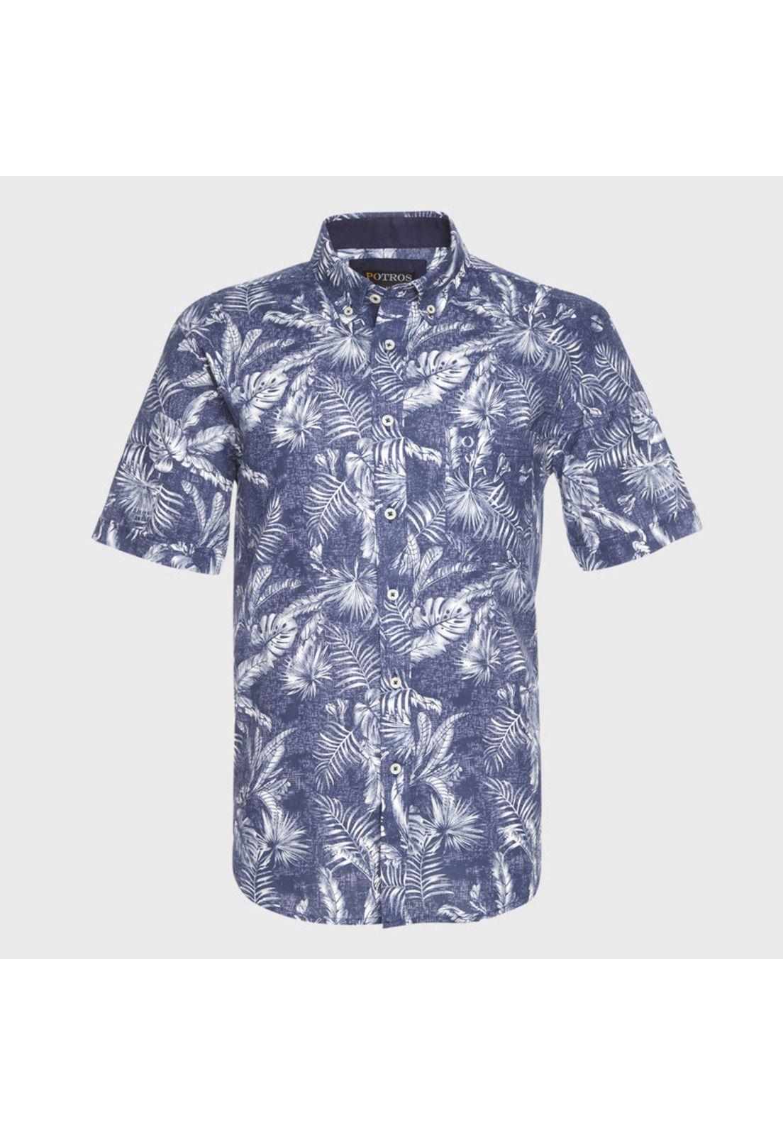 Camisa Fantasía Lino Cuello Sport-0