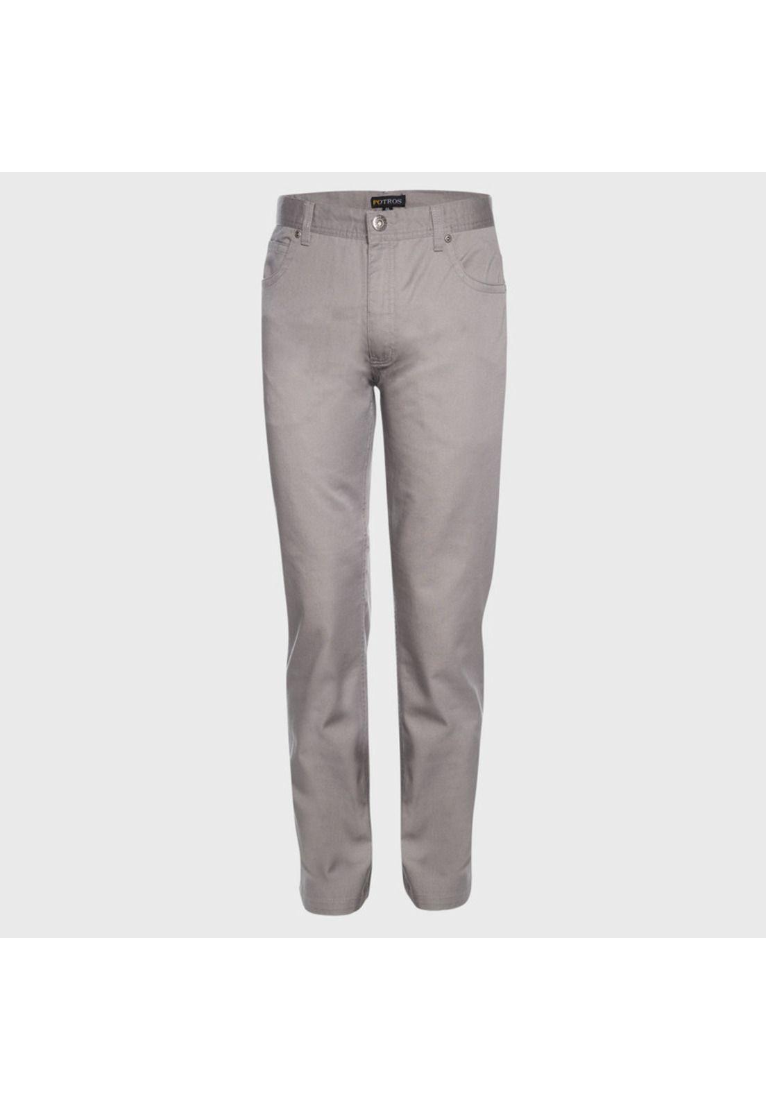 Pantalón Gabardina 5 Bolsillos Regular Fit-0