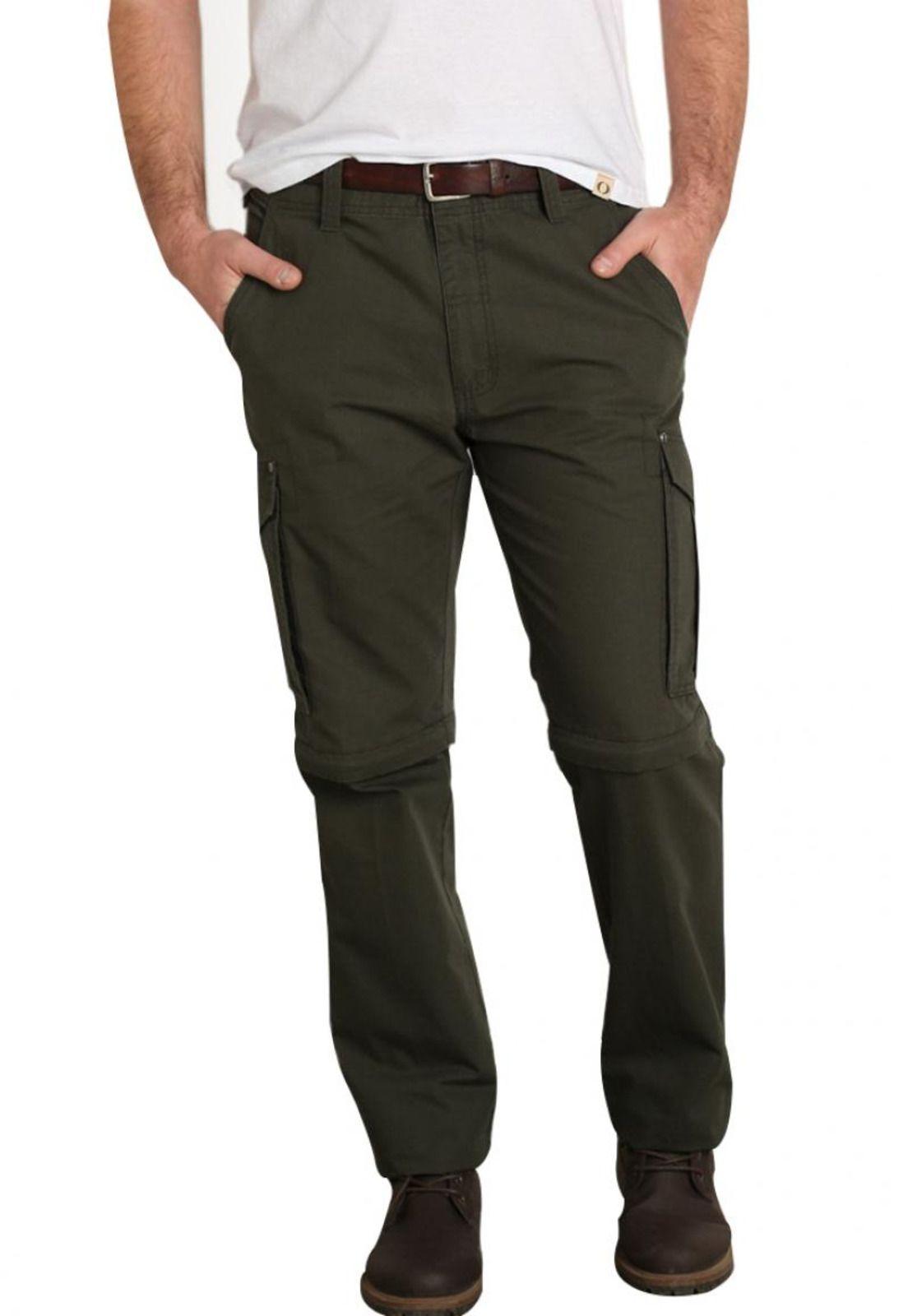 Pantalón Cargo Oliva Oscuro-0