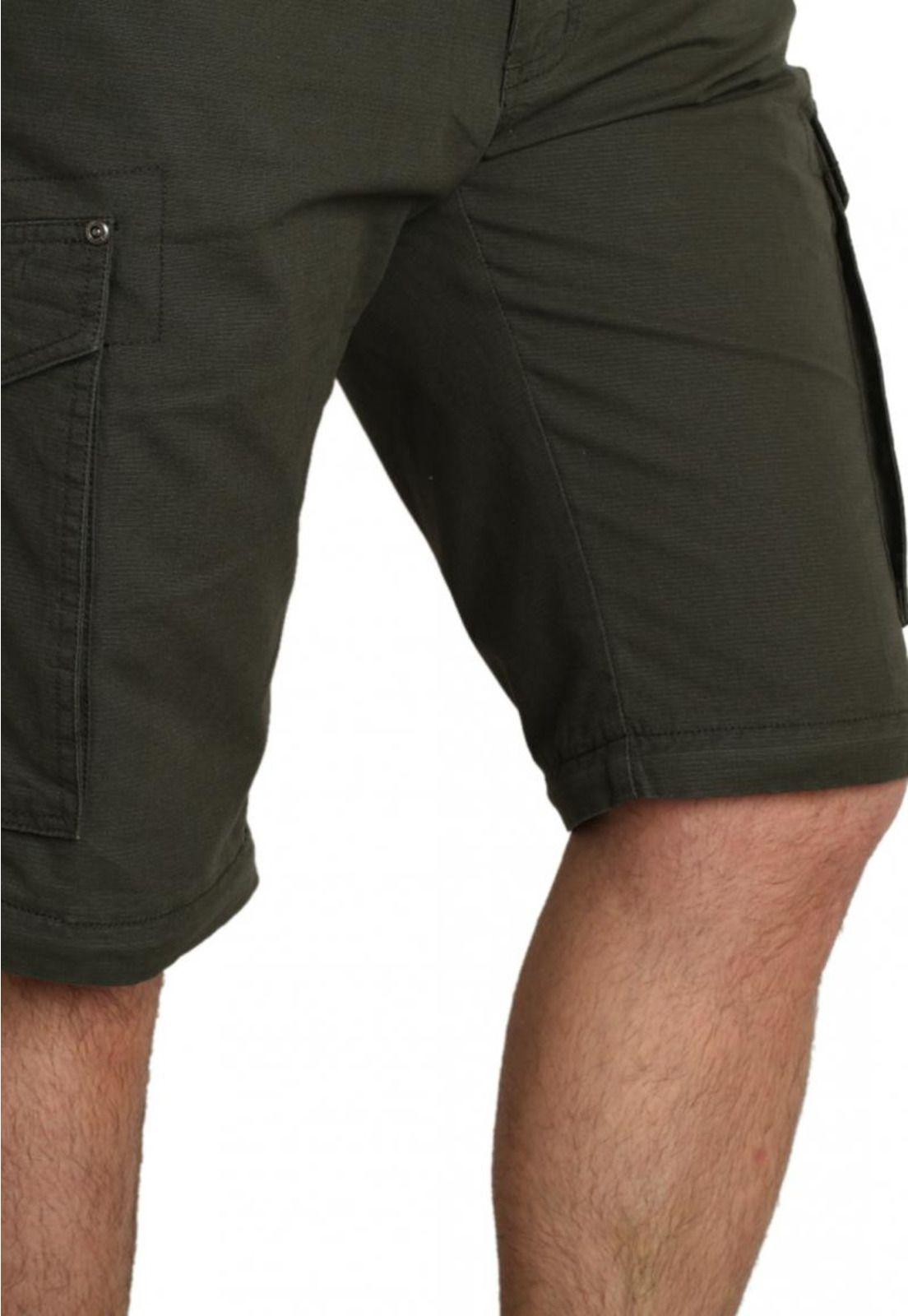 Pantalón Cargo Oliva Oscuro-1