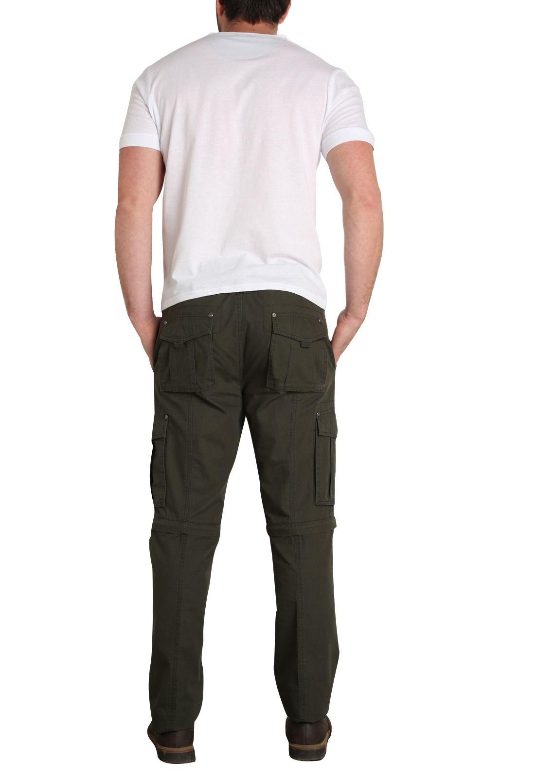 Pantalón Cargo Oliva Oscuro-2