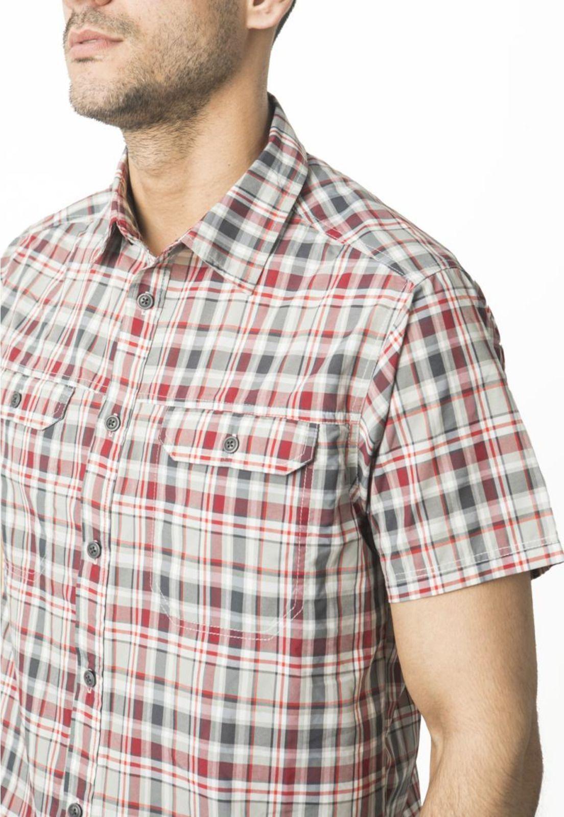 Camisa Outdoor Cuadrillé Gris-4