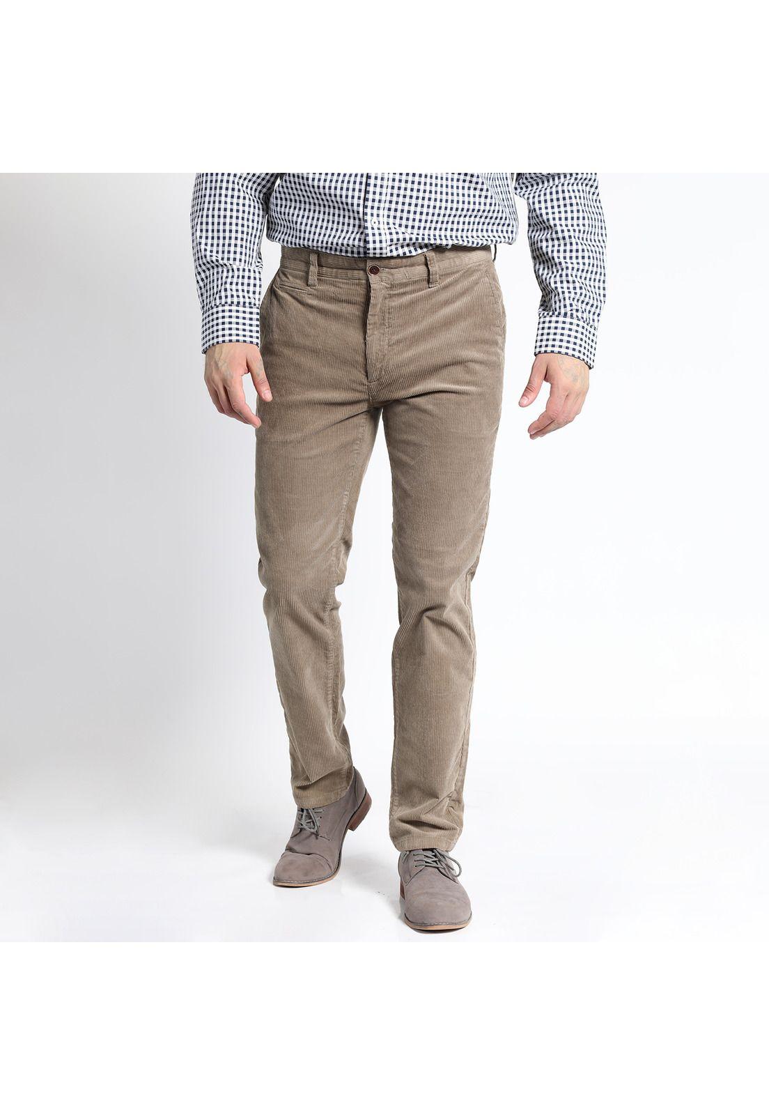 Pantalon Cotelé Frente Plano-5