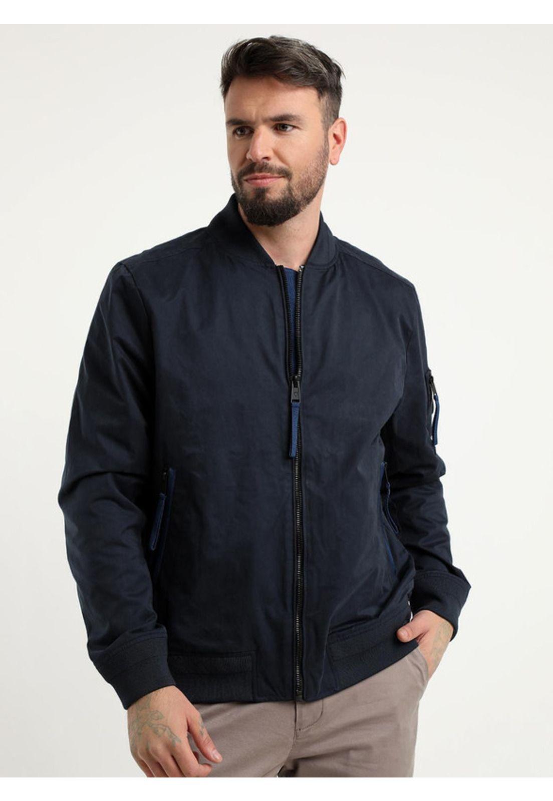 Chaqueta Nueva Bomber Azul Marino-1