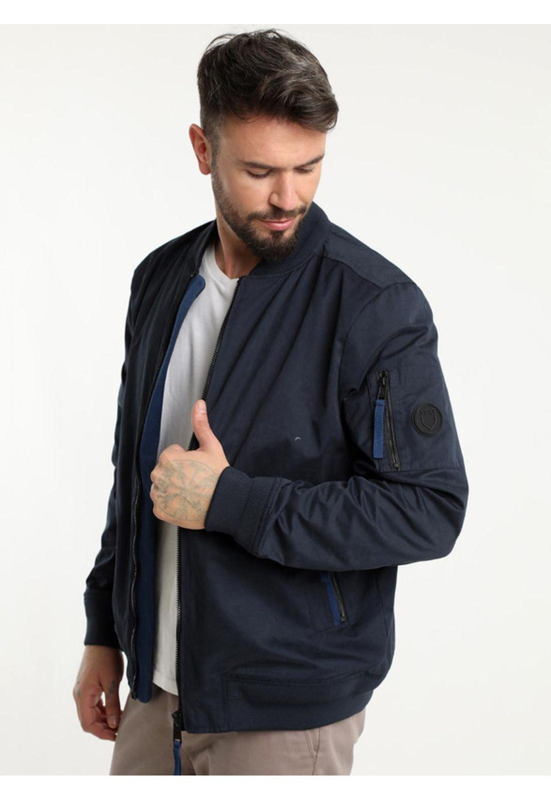 Chaqueta Nueva Bomber Azul Marino-2