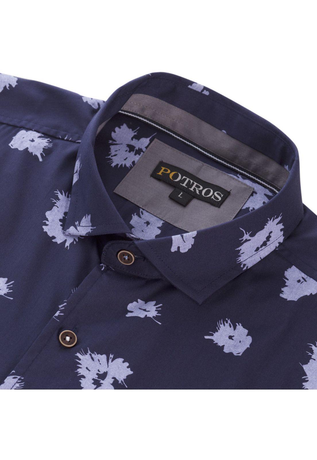 Camisa Estampada Spandex Cuello Italiano Sport-3
