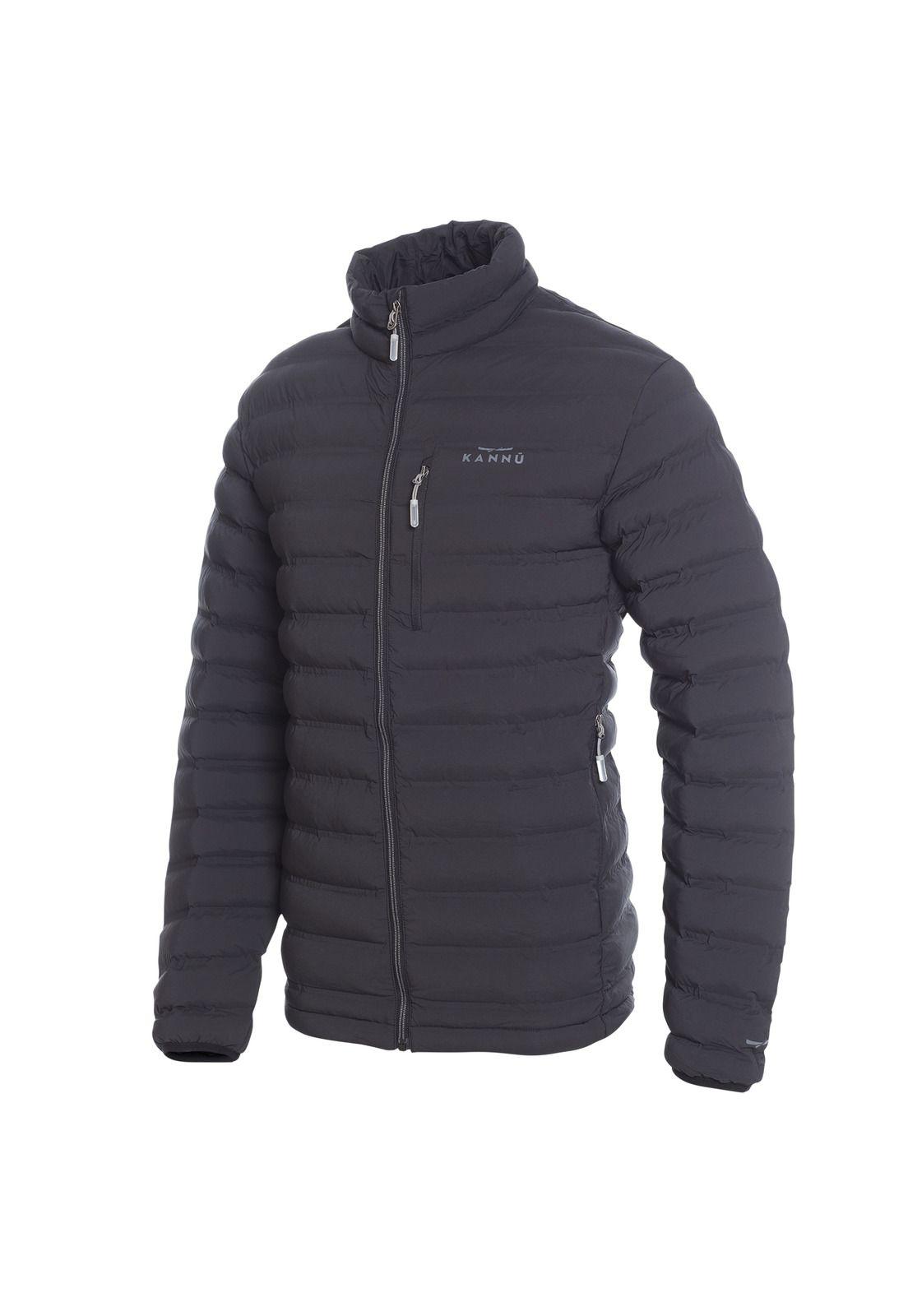 Parka Insulada Grey Hombre Negro-3