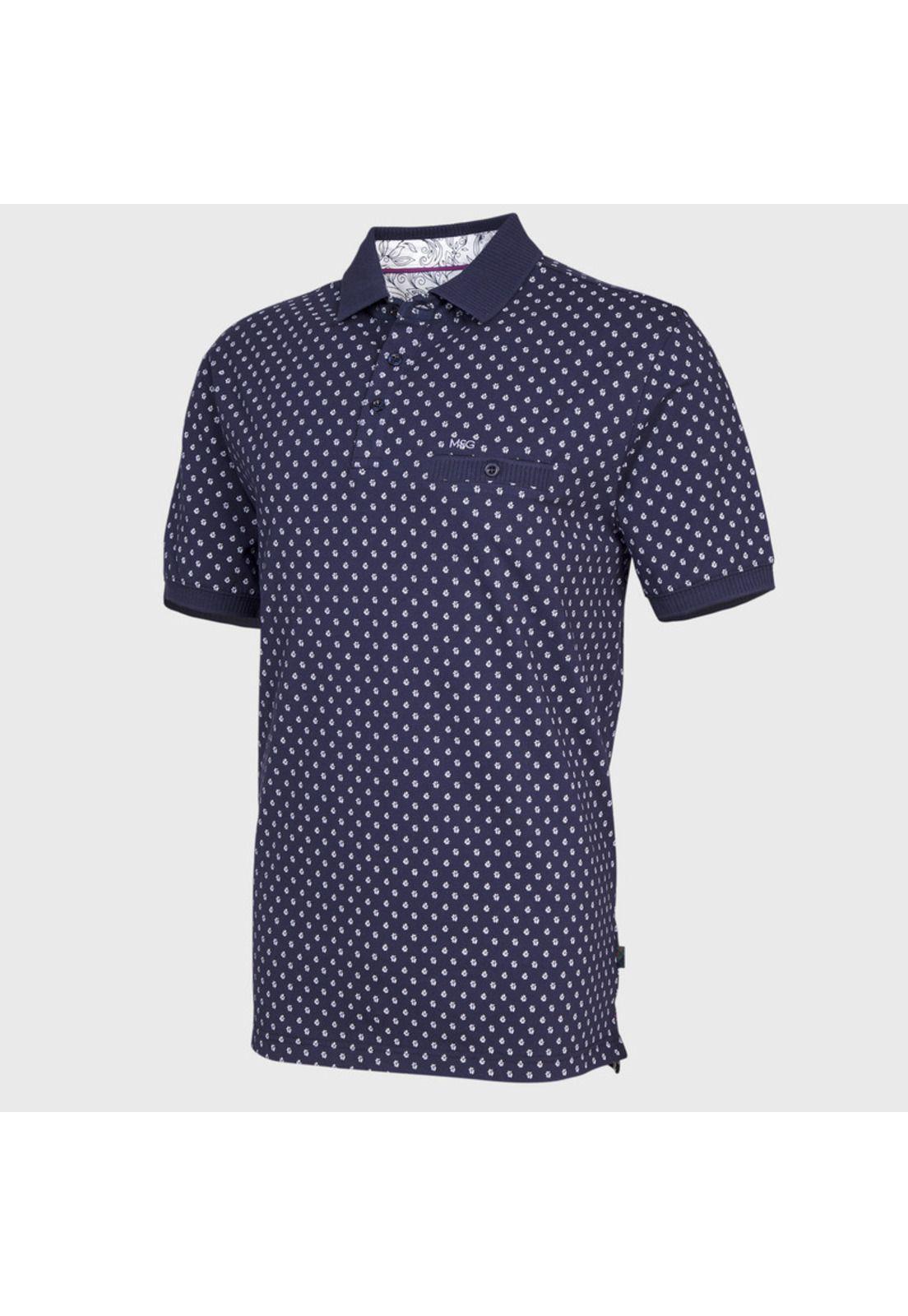 Polera Full Print Jersey Cuello Camisero MC-1