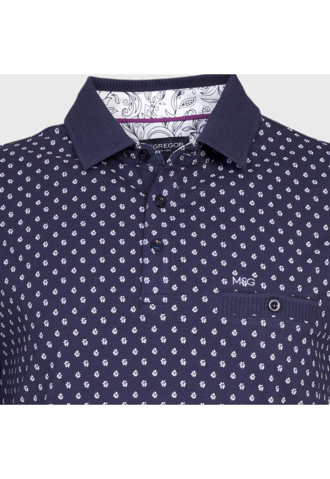 Polera Full Print Jersey Cuello Camisero MC-3