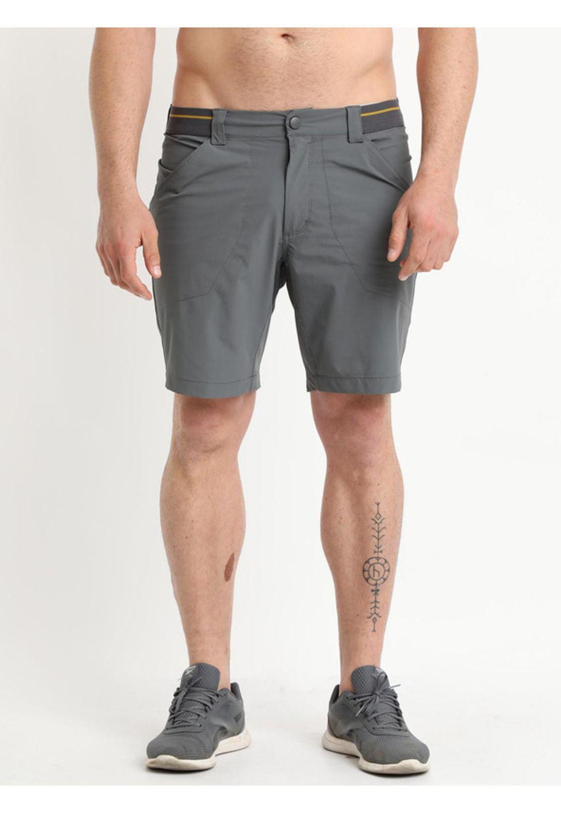 Bermuda Outdoor Hombre Gris Oscuro-0