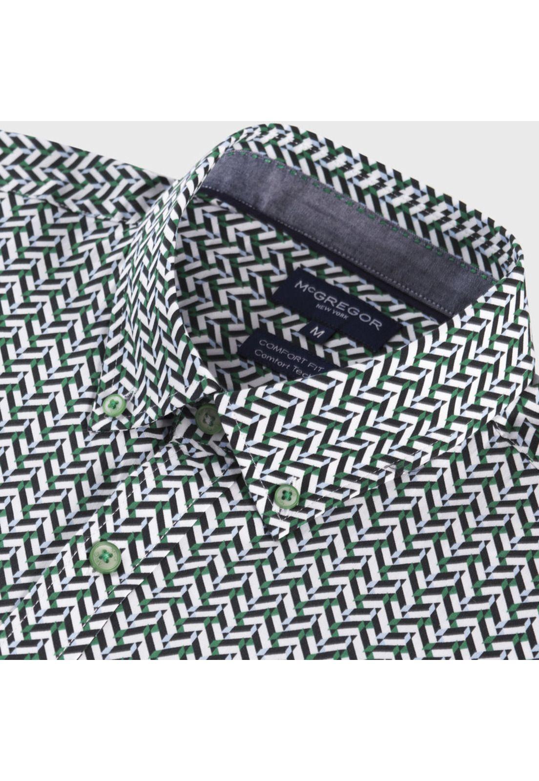 Camisa Estampada Comfort Fit-3