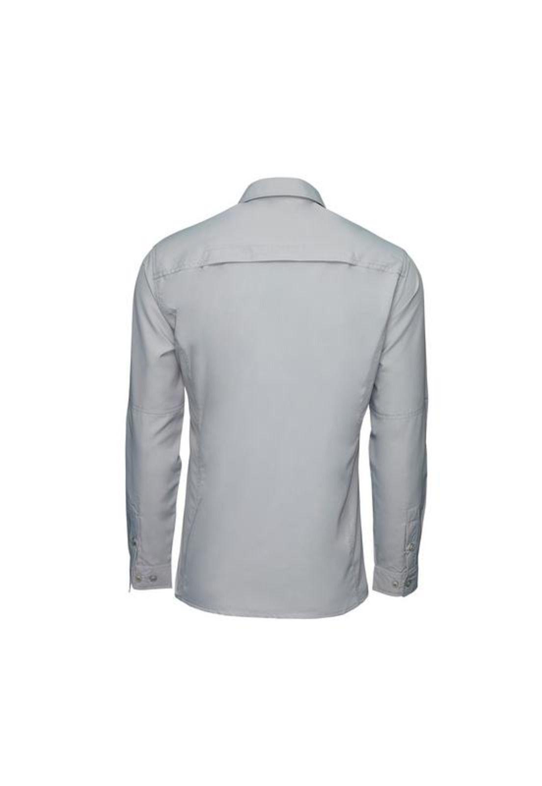 Camisa Hombre M/L Ripstop Gris-2