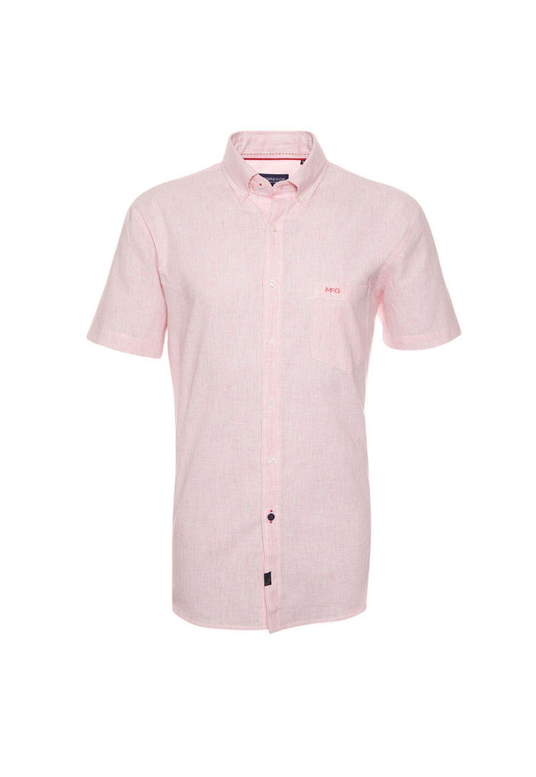 Camisa Manga Corta Casual Lino Fantasía-0