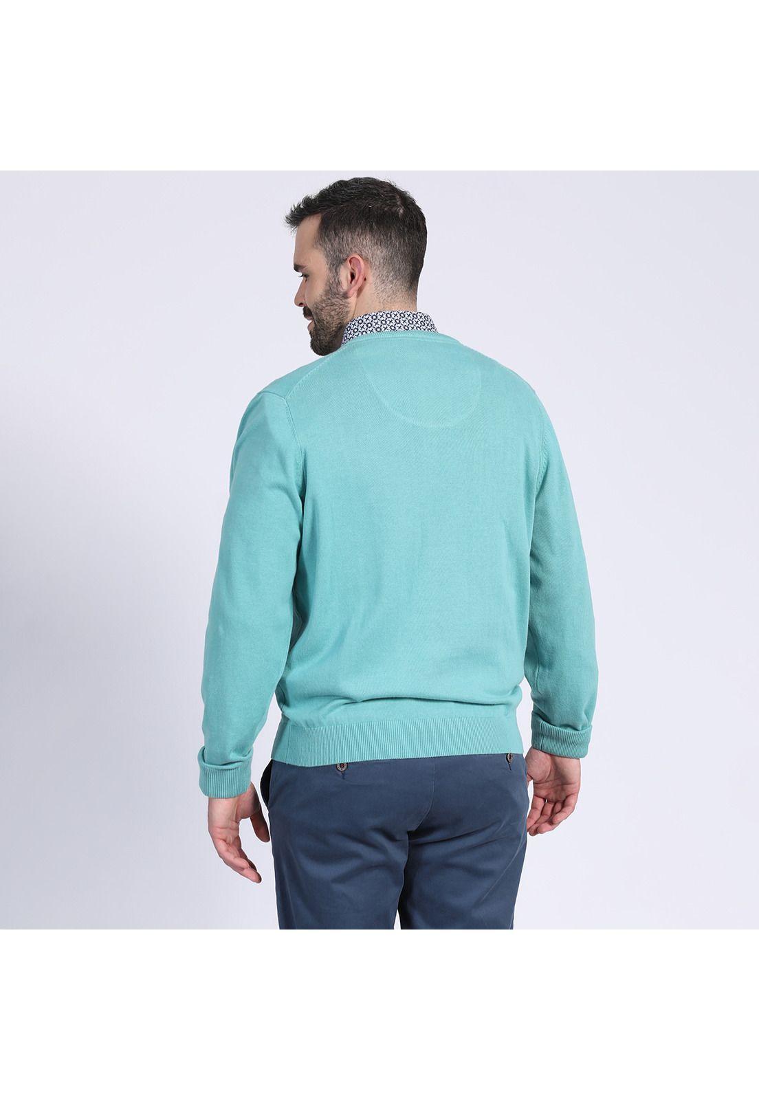 Tejido Cuello V Turquesa-1