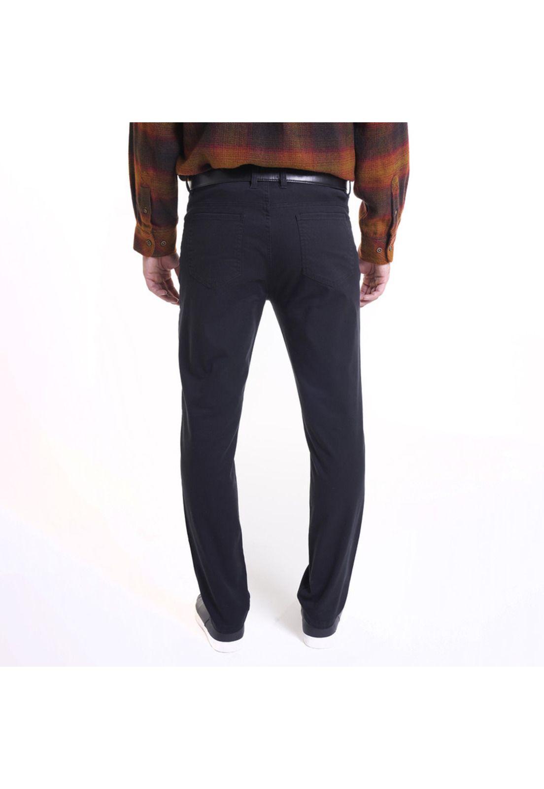 Pantalón 5 Bolsillos Spandex Negro-1