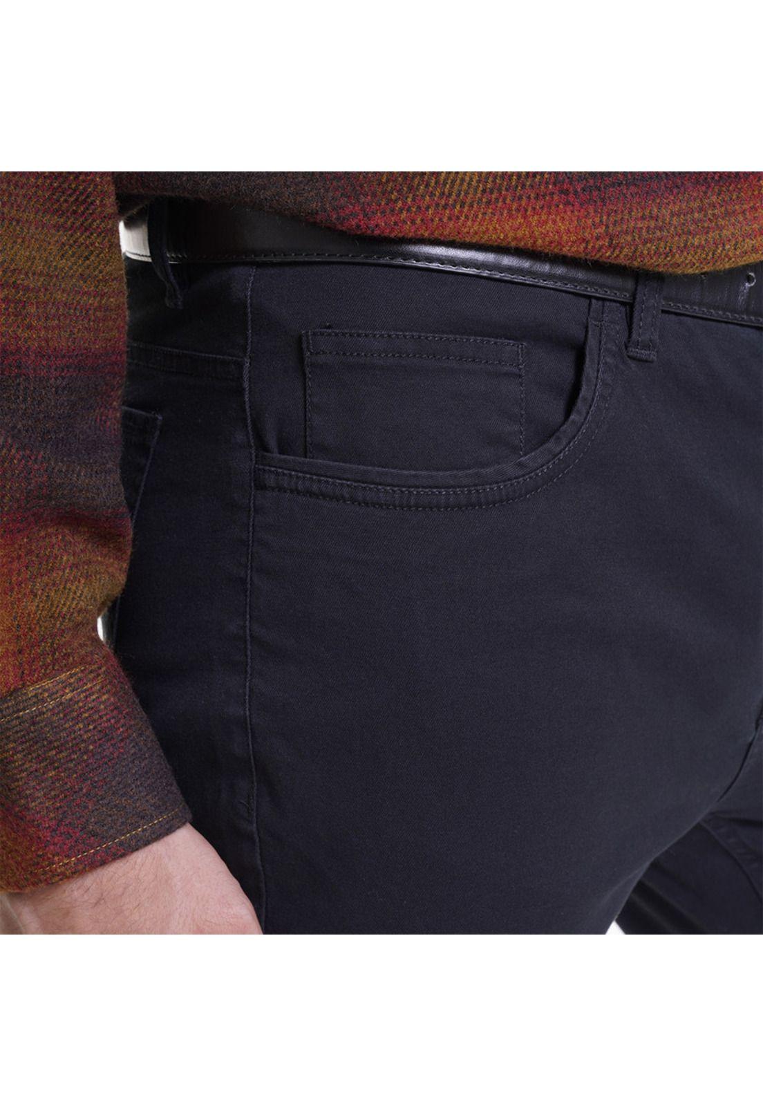 Pantalón 5 Bolsillos Spandex Negro-3