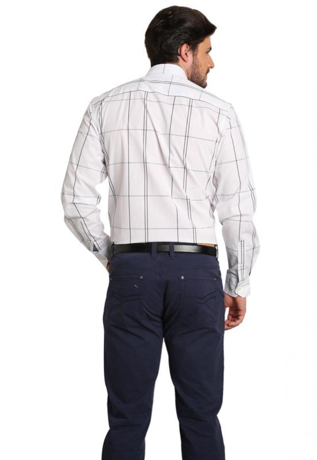 Camisa Diseño Algodón Slim Fit Blanco-2