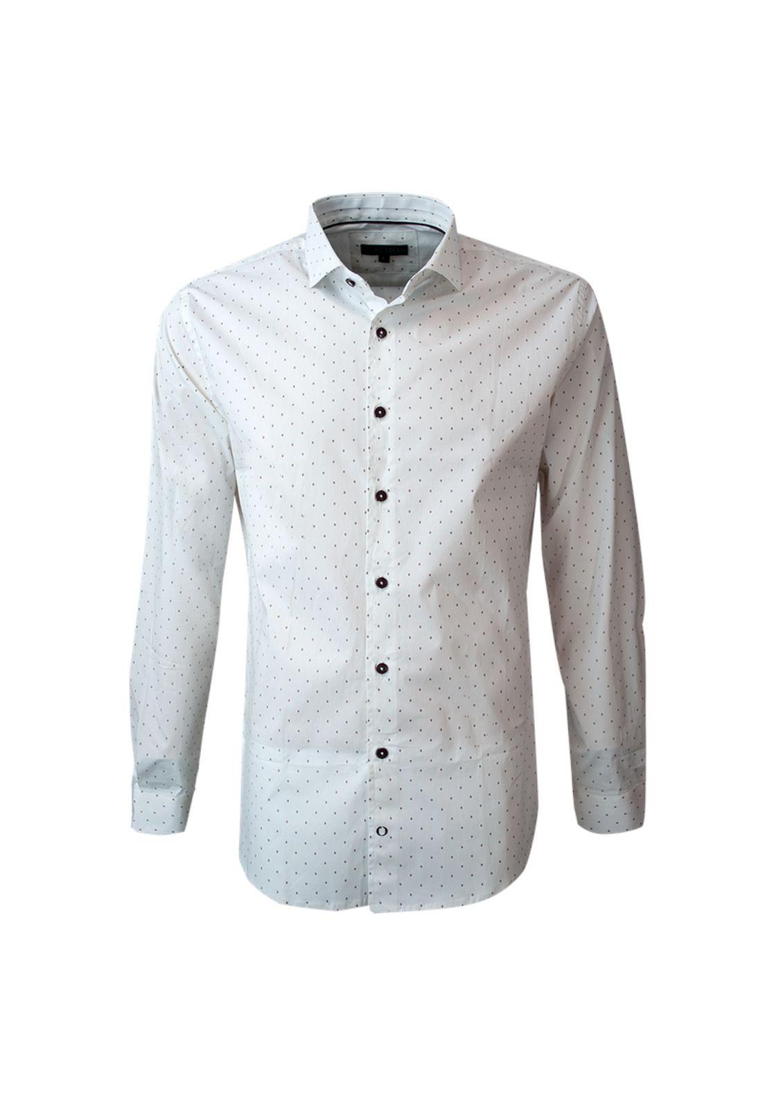 Camisa Estampada Spandex Ultra Slim-0