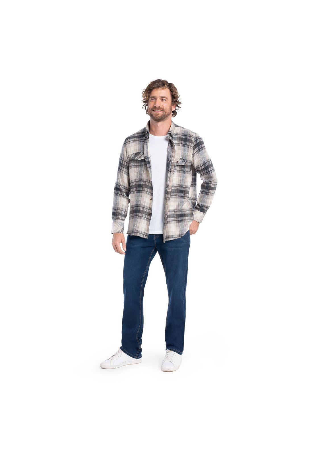 CAMISA MANGA LARGA LEÑADORA CUADROS HOMBRE ASTURIAS.-1