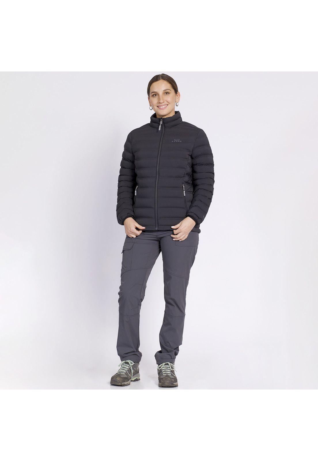 Parka Insulada Grey Mujer Negro-1