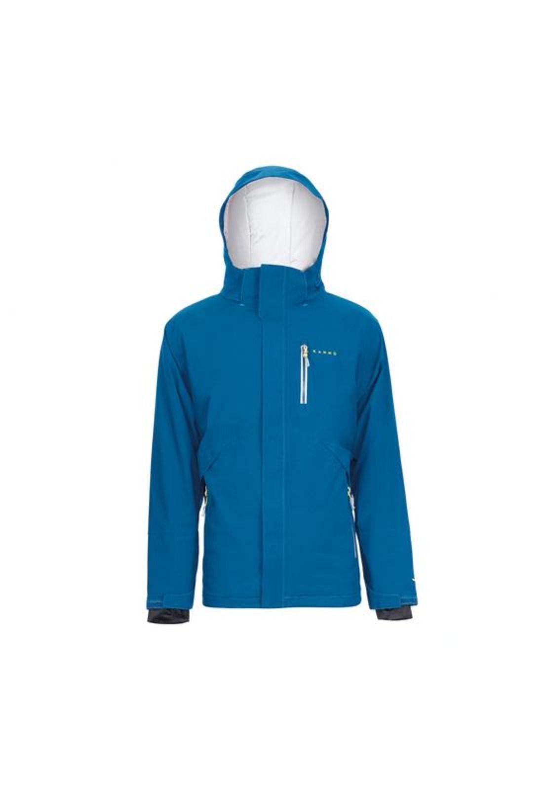 Parka Larga Hombre Azul-0
