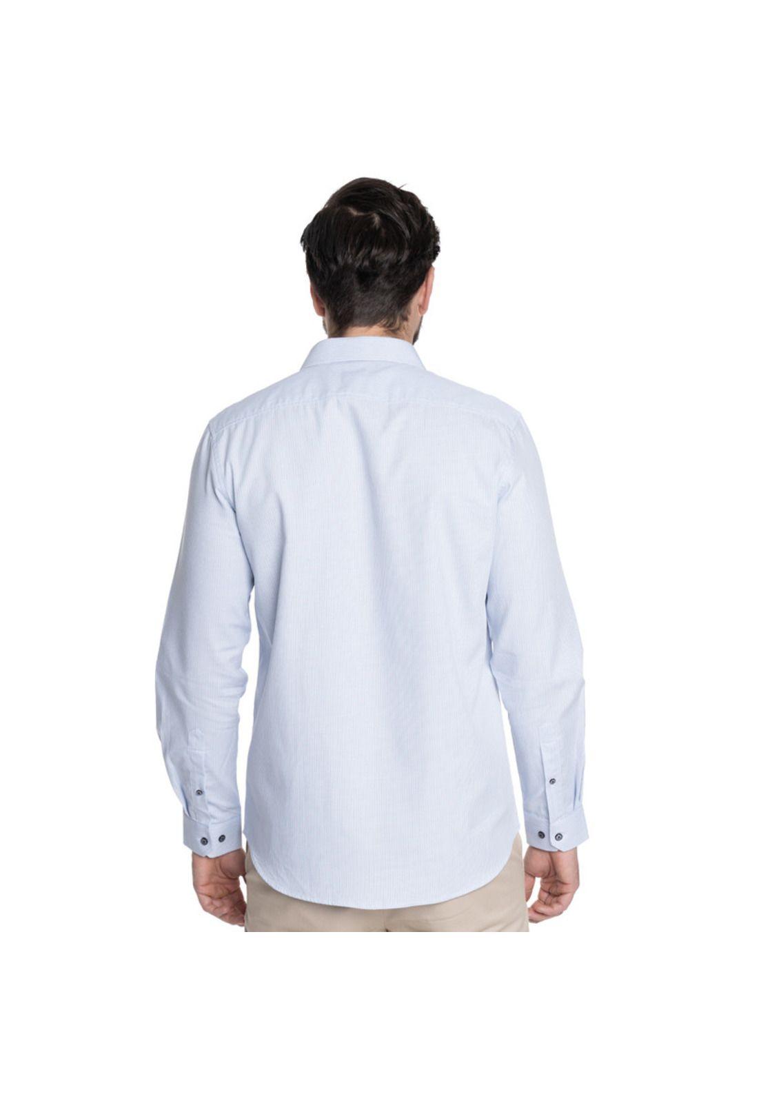 CAMISA HOMBRE CASUAL MANGA LARGA TEXTURADA GRANADA-1