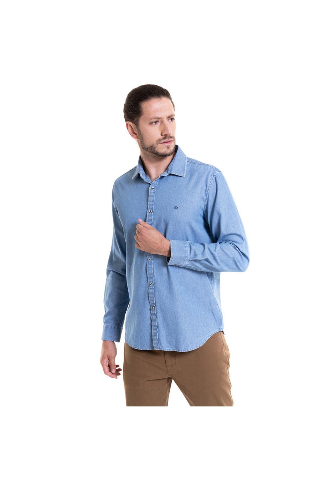 Camisa Look Denim Celeste-0