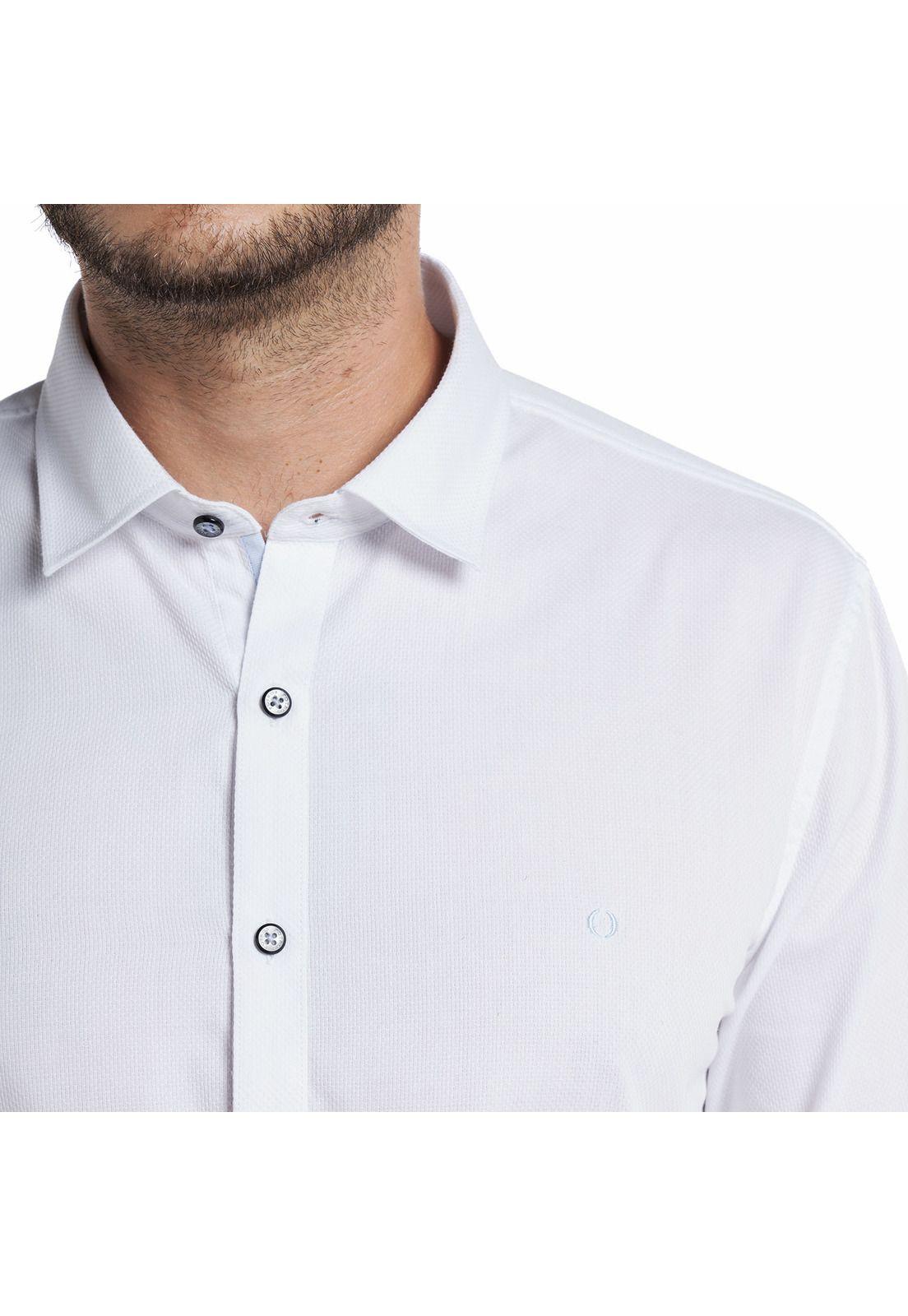 Camisa Jacquard Santillana Hombre Manga Larga-2