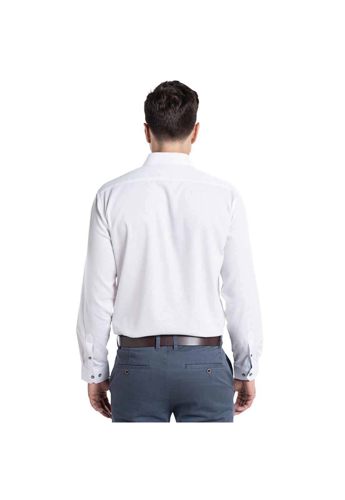 Camisa Jacquard Santillana Hombre Manga Larga-1