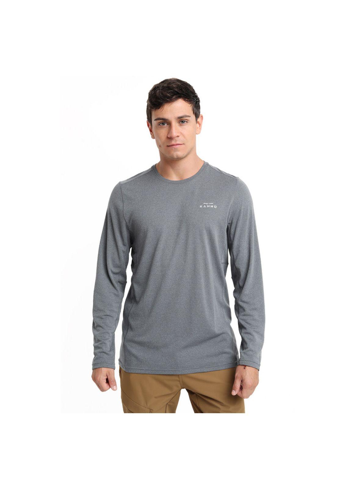 Polera Deportiva Coñaripe Hombre Gris-0
