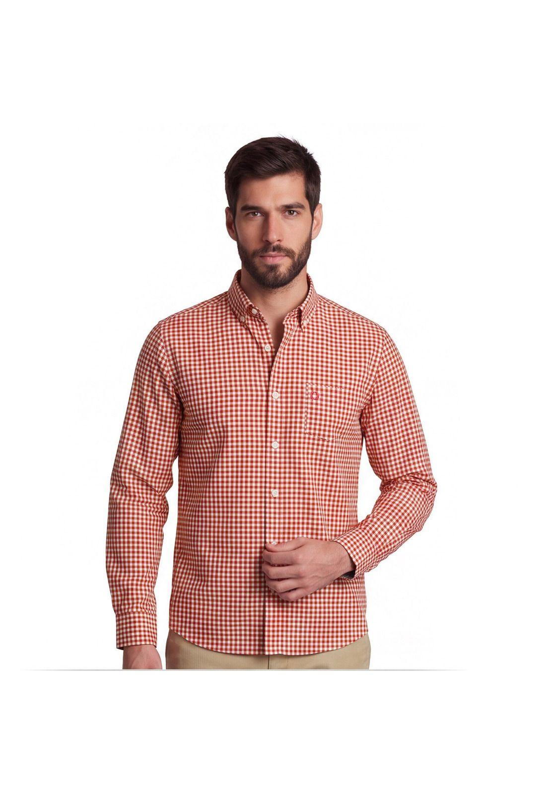 CAMISA CASUAL MANGA LARGA OXFORD CUADROS CÓRDOBA-0