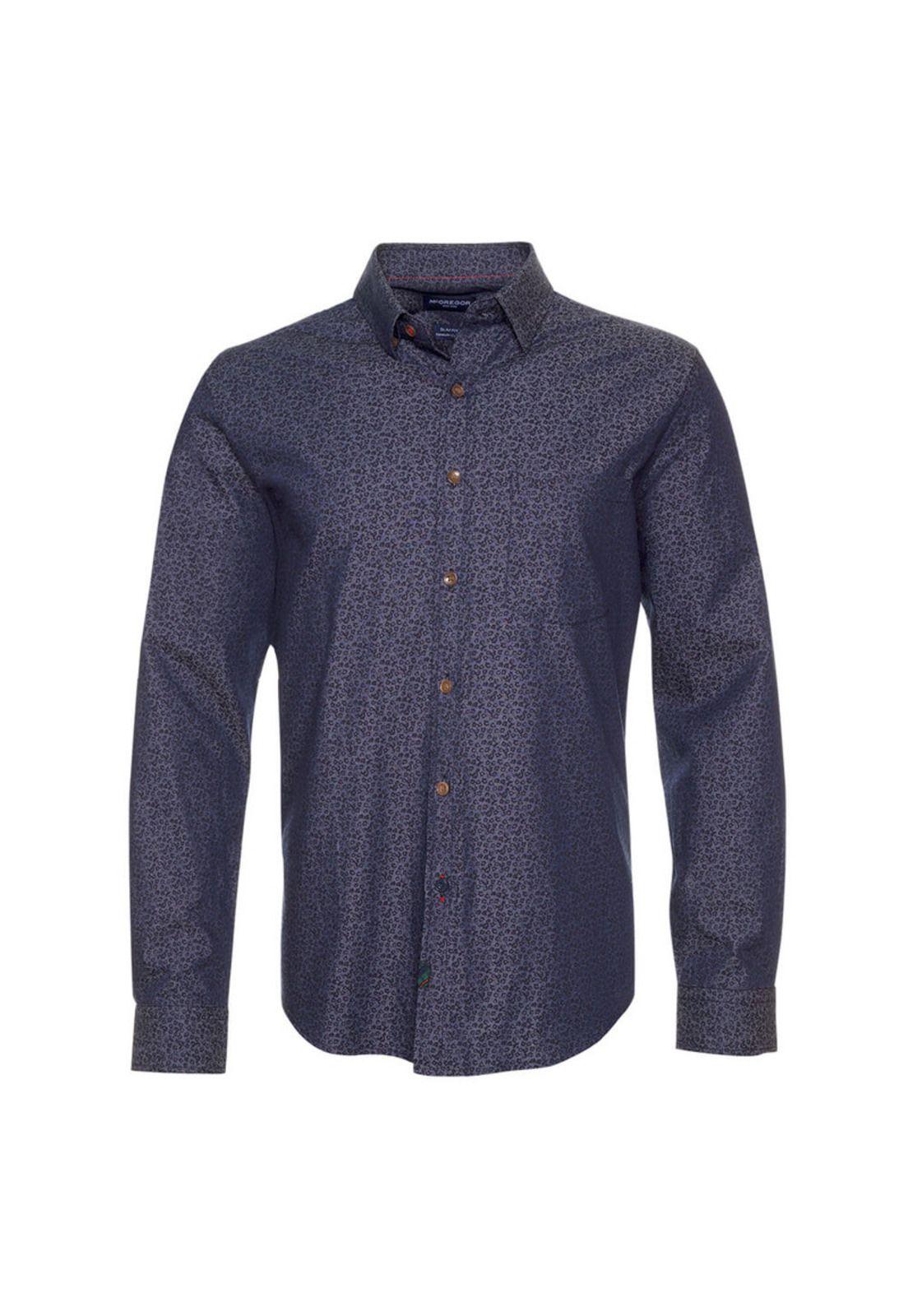 Camisa Índigo Estampada-0