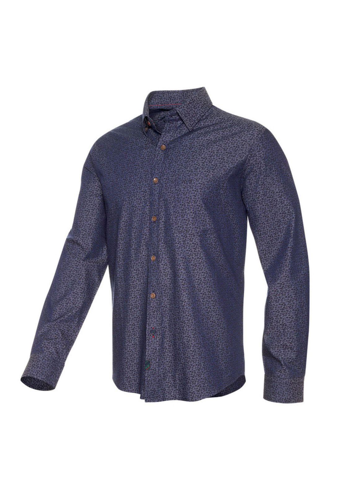 Camisa Índigo Estampada-1