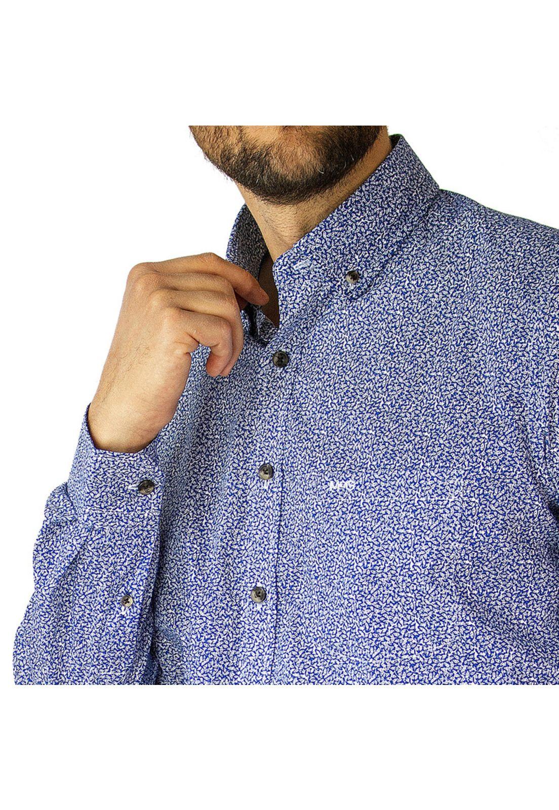 Camisa Trevira Estampada Button Down Spandex Regular Fit-1