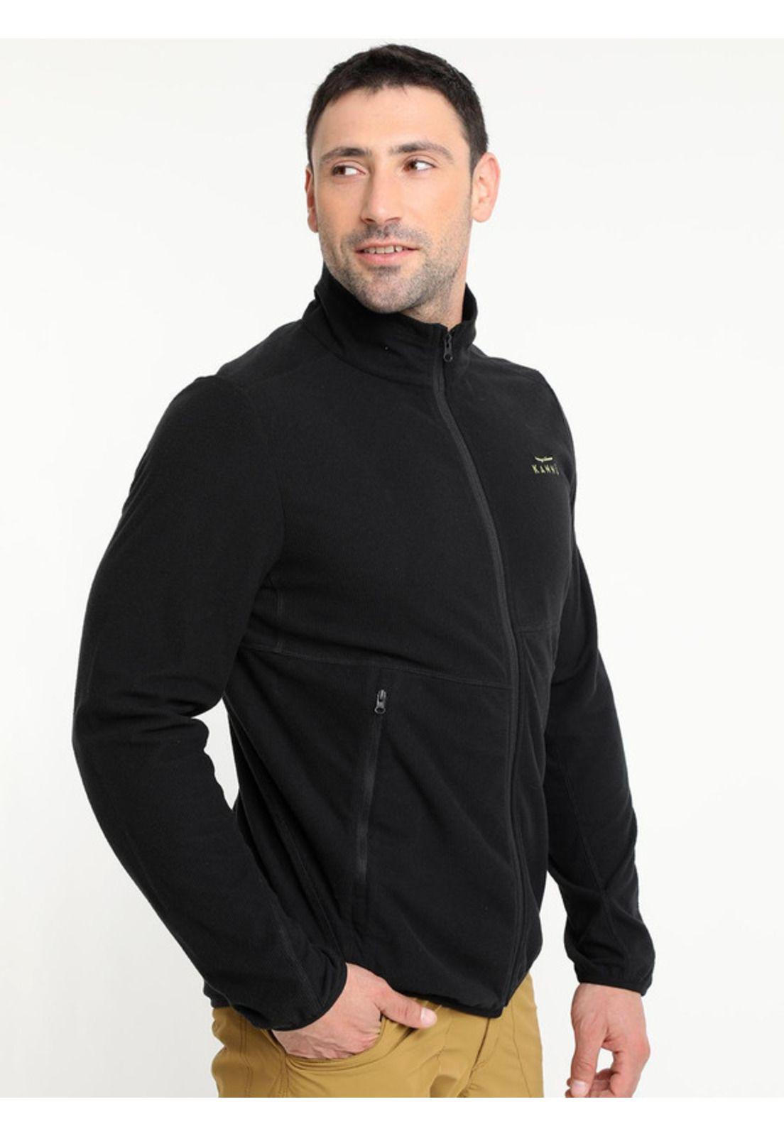 Polar Square Full Zipper Hombre Negro-1