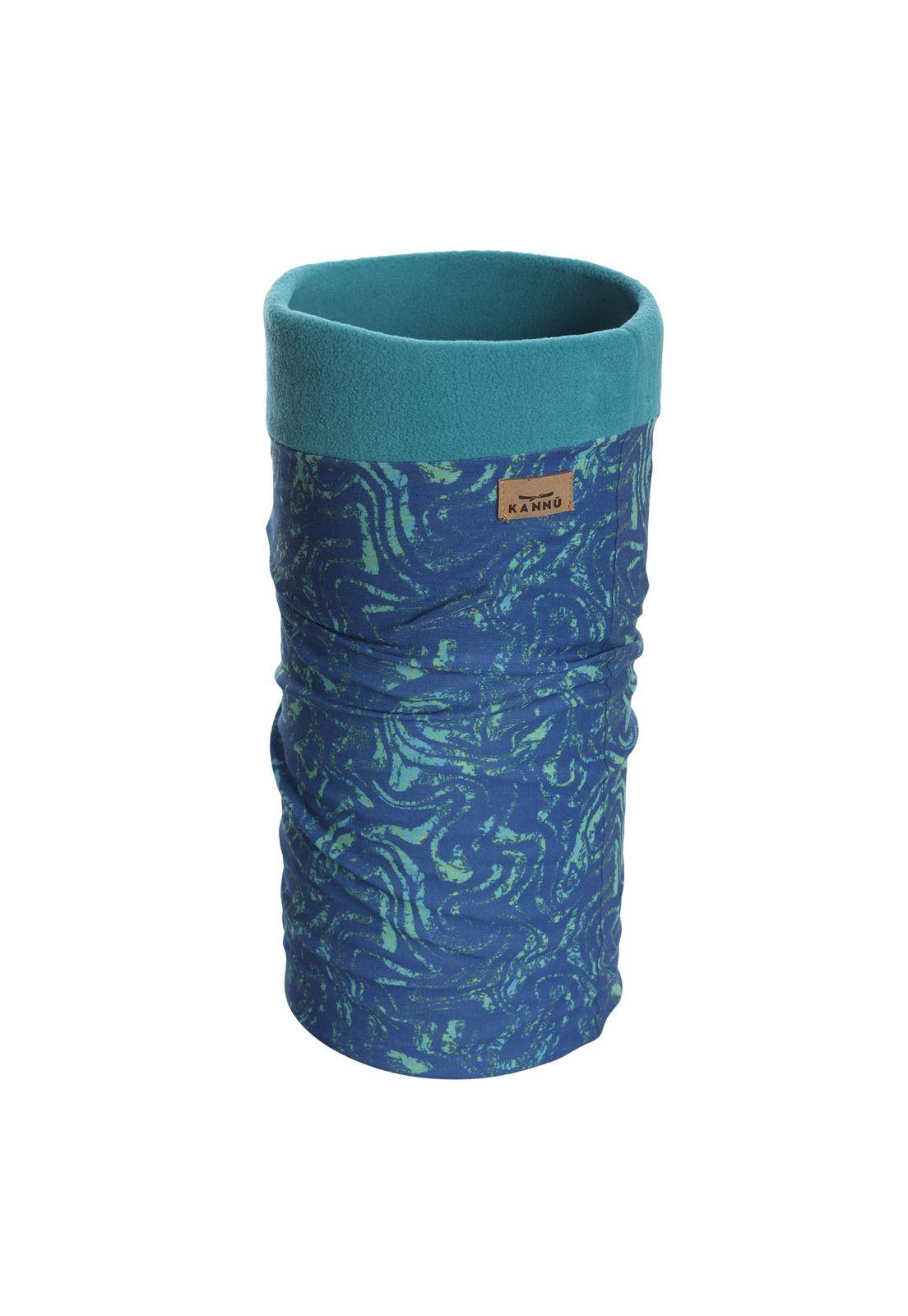 Polyester Inside Bandana Fleece With Long Not Bonded With Coolmax Azul-0