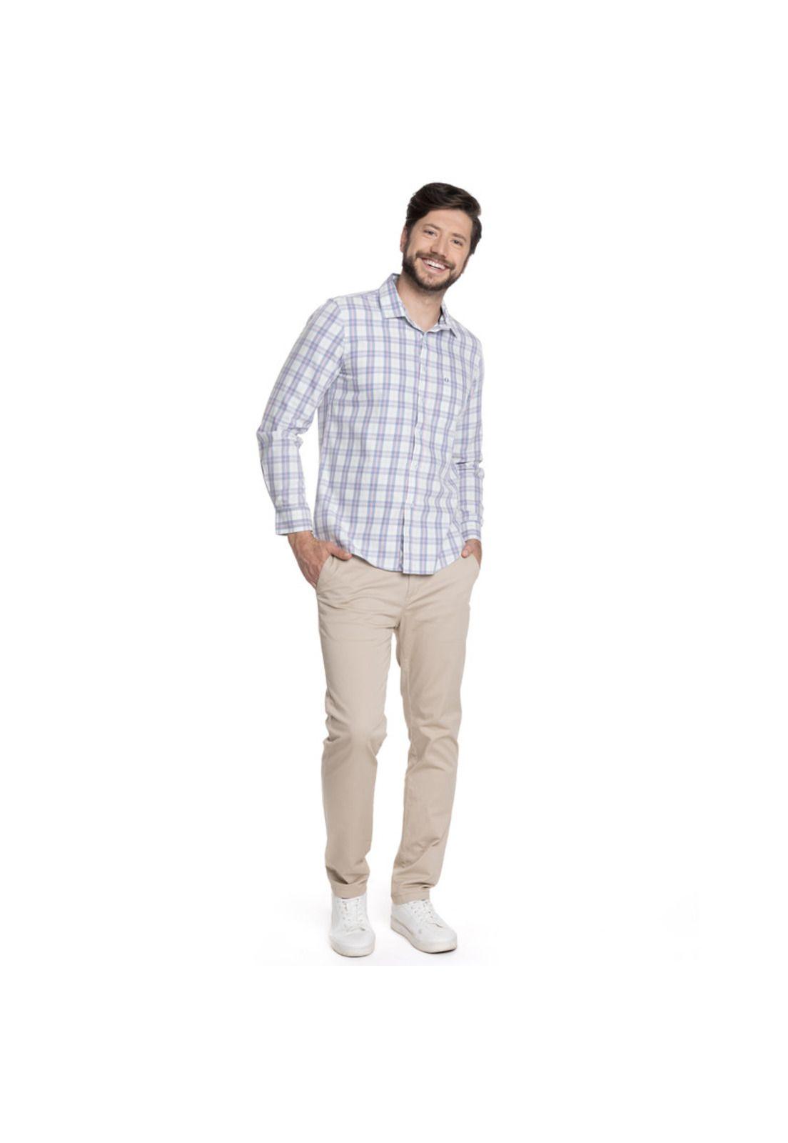 CAMISA HOMBRE CASUAL MANGA LARGA TREVIRA ESCOCESA OVIEDO-3