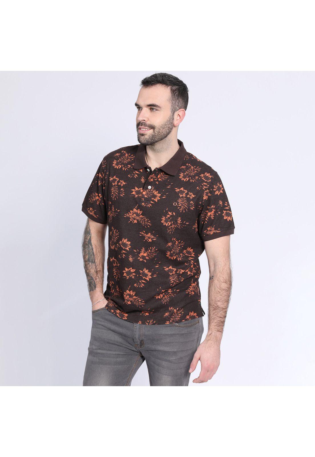 Polera Pique Estampada Multicolor-0