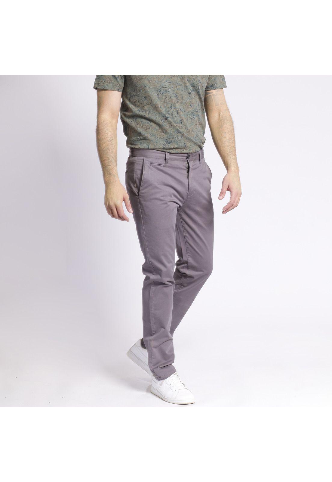 Pantalón Twill Chino Gris oscuro-0