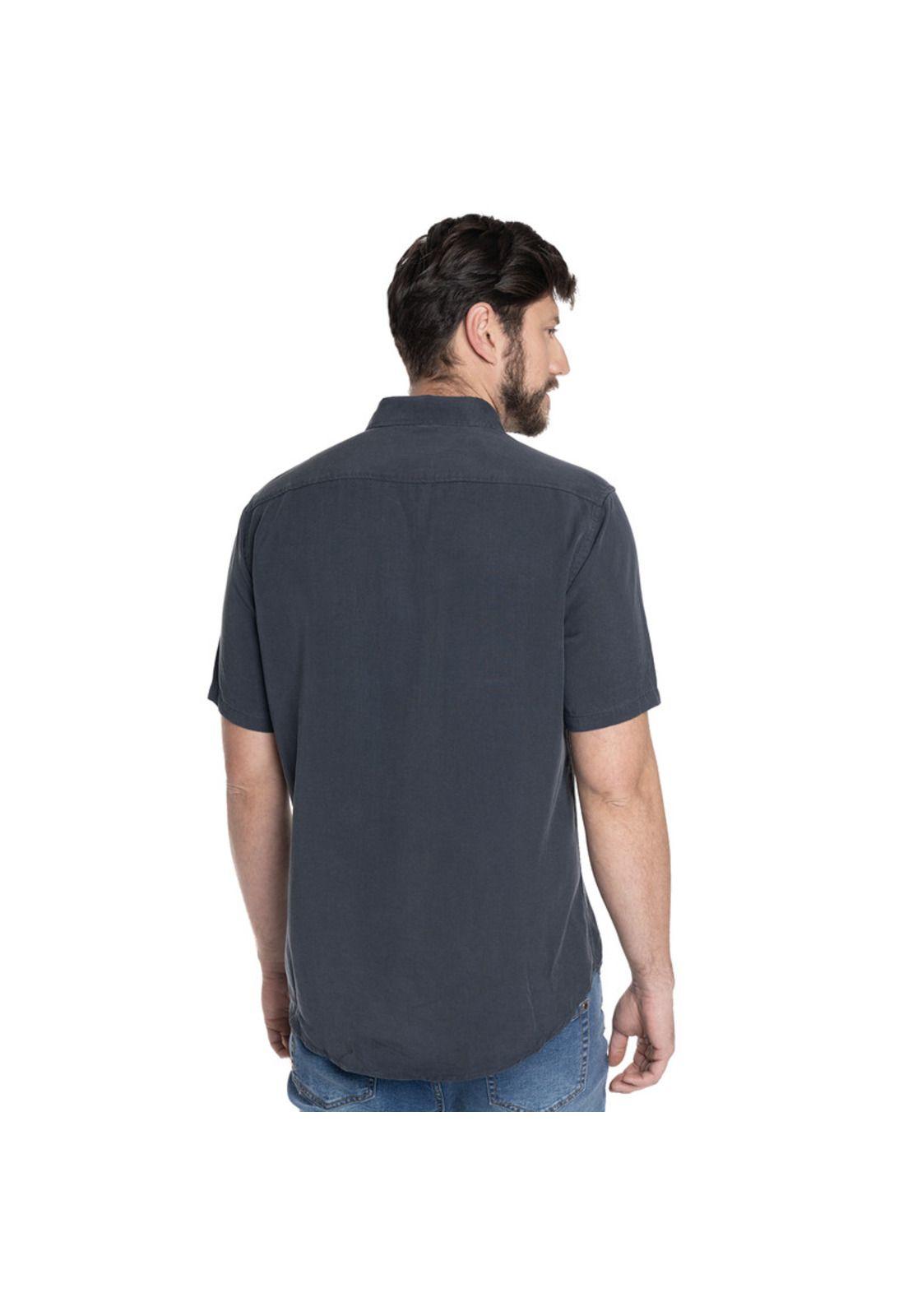 CAMISA HOMBRE MANGA CORTA LYOCELL LISA SANTIAGO-1