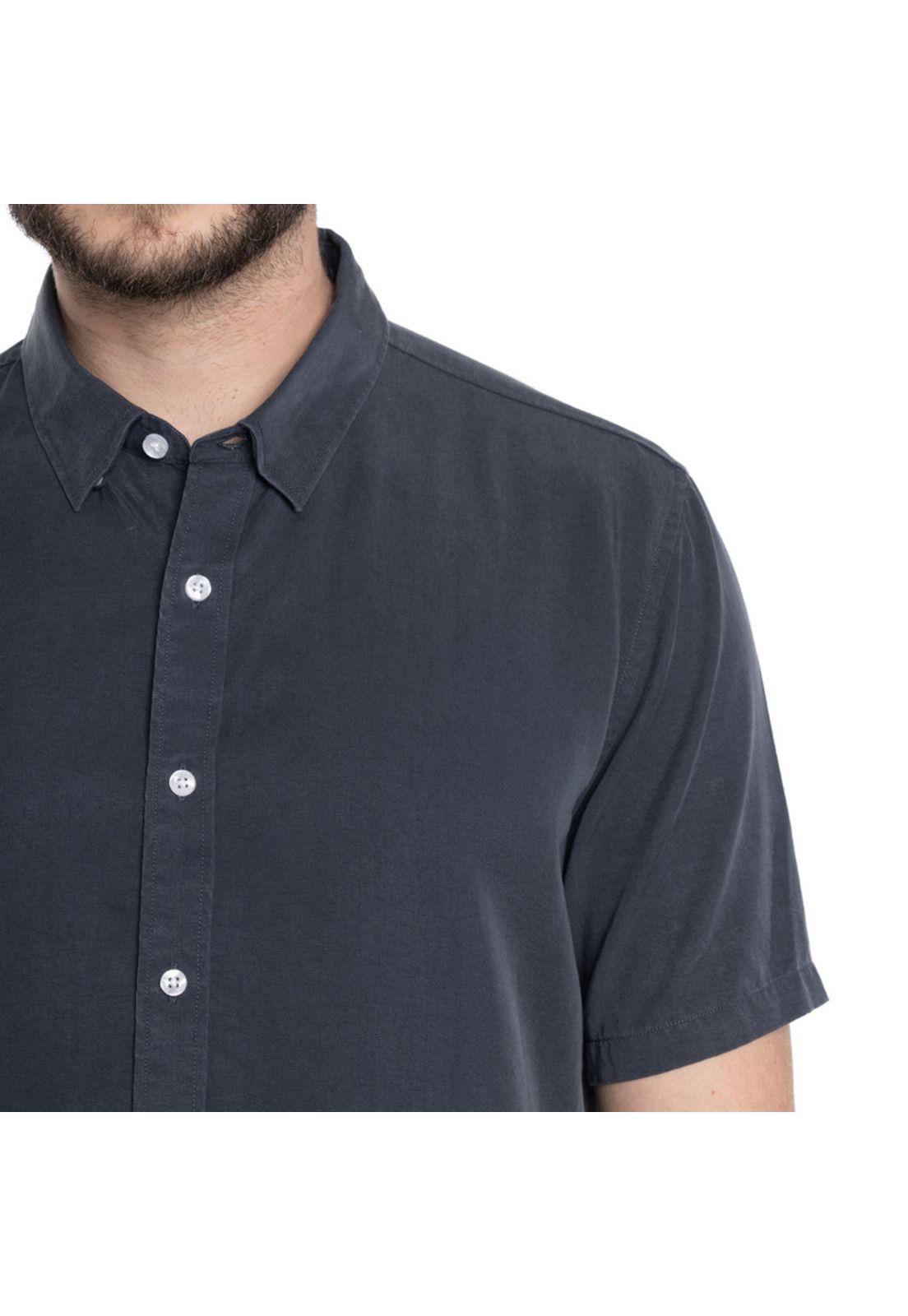 CAMISA HOMBRE MANGA CORTA LYOCELL LISA SANTIAGO-2