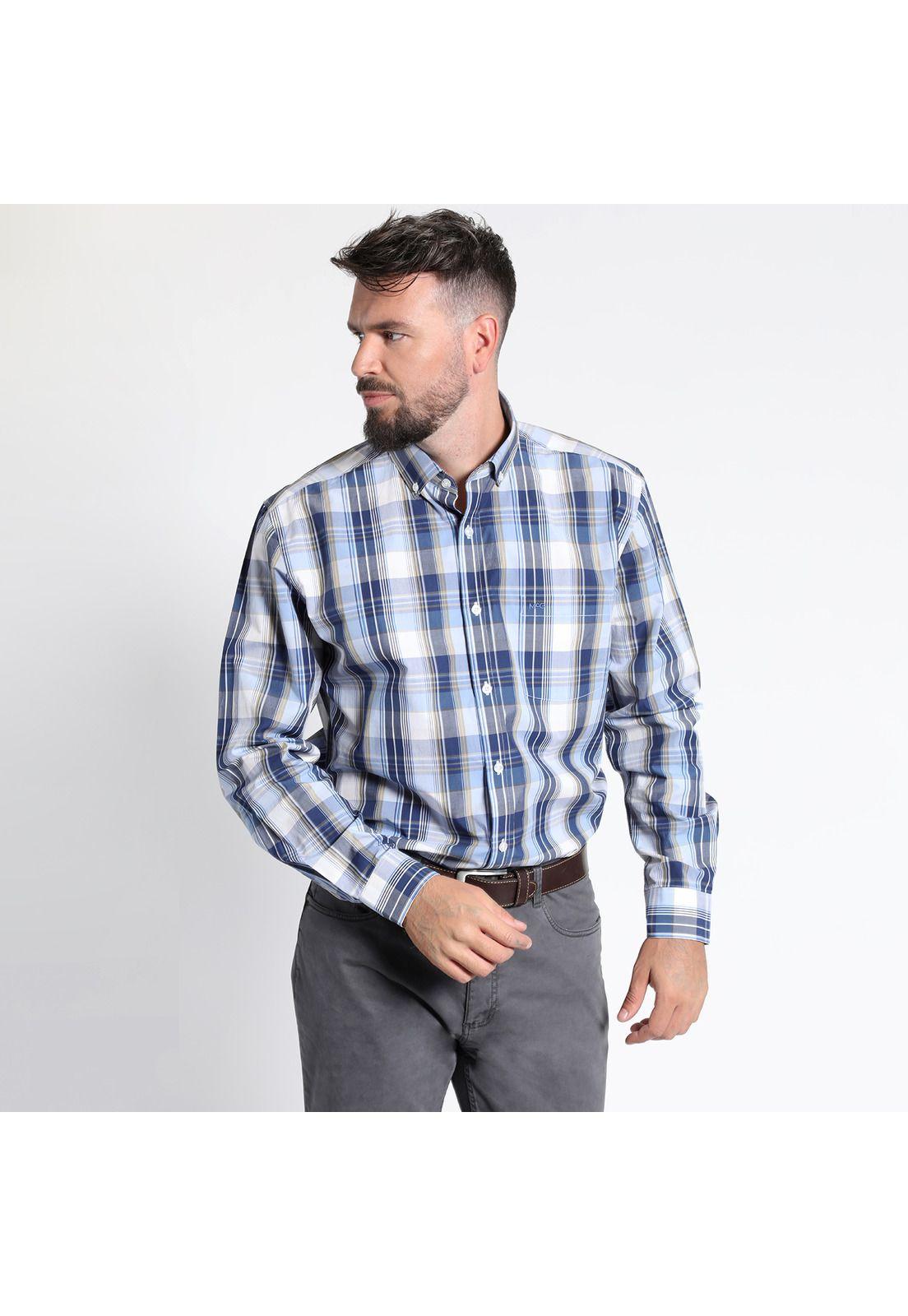 CAMISA MANGA LARGA CUADRILLÉ YD REGULAR FIT-2