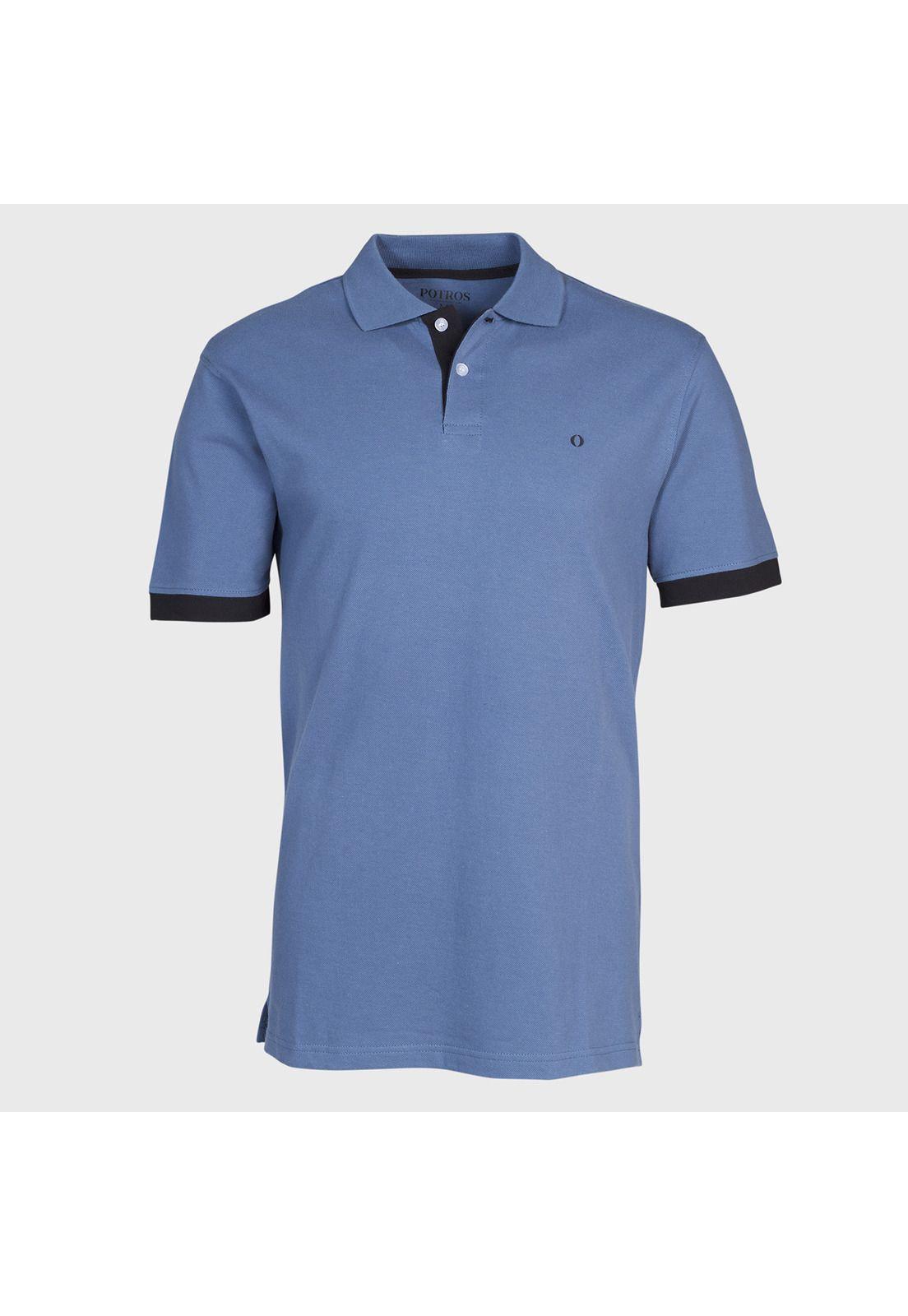 POLERA PIQUÉ PUÑOS EN CONTRASTE-0