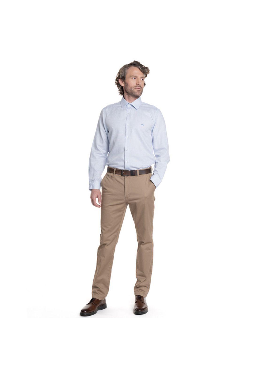 CAMISA HOMBRE MANGA LARGA JACQUARD WILLIAMSBURG.-3
