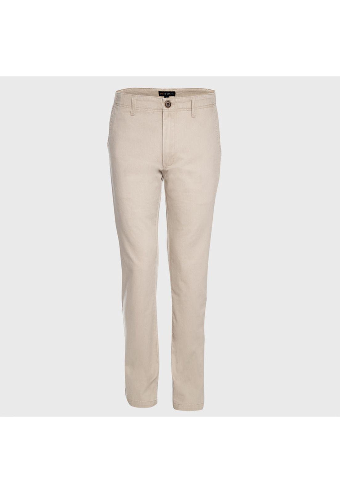 Pantalón Gabardina Frente Plano Regular Fit-0